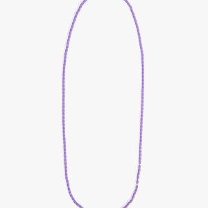 Enamel Barrel Chain Necklace - 24 In