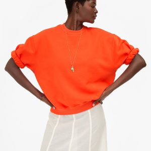 Short Sleeve Oversized Sweatshirt